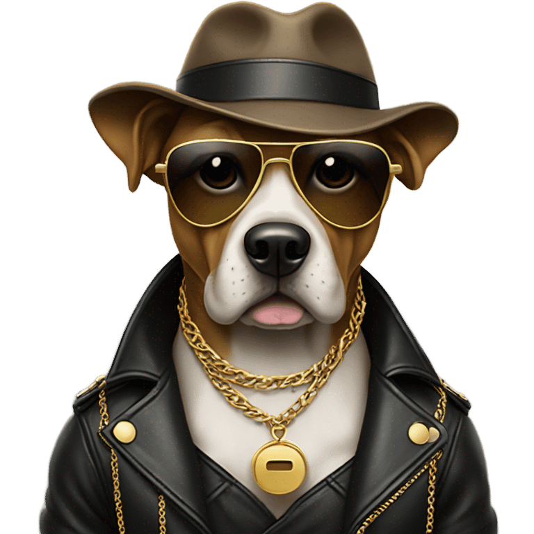 Dog gangster  emoji