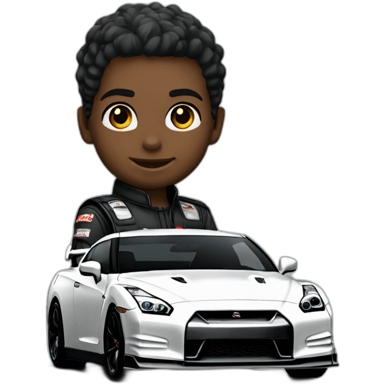 Nissan gtr-34 black emoji