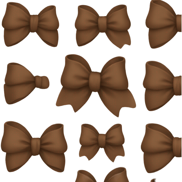 Brown bow emoji