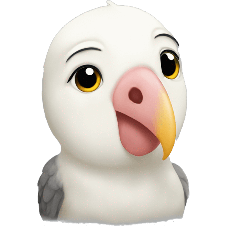 bald cockatiel emoji emoji