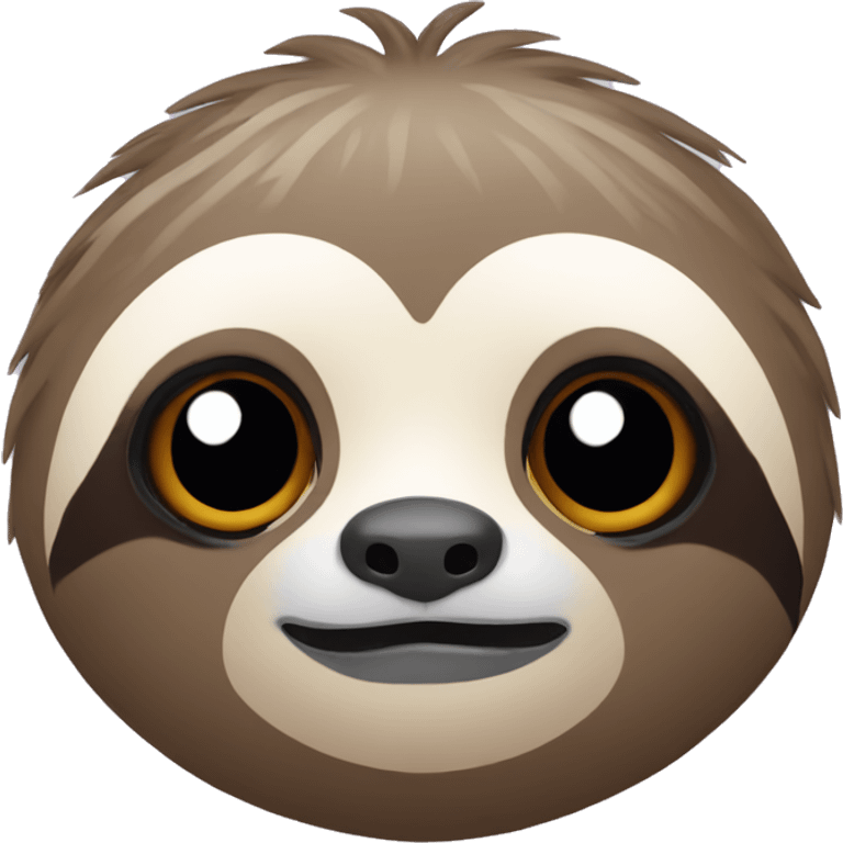 cute sloth face emoji