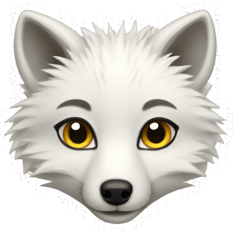 Arctic fox emoji