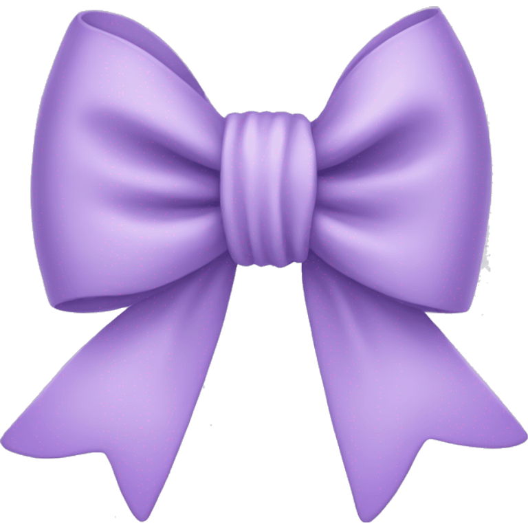 Pastel Purple bow emoji