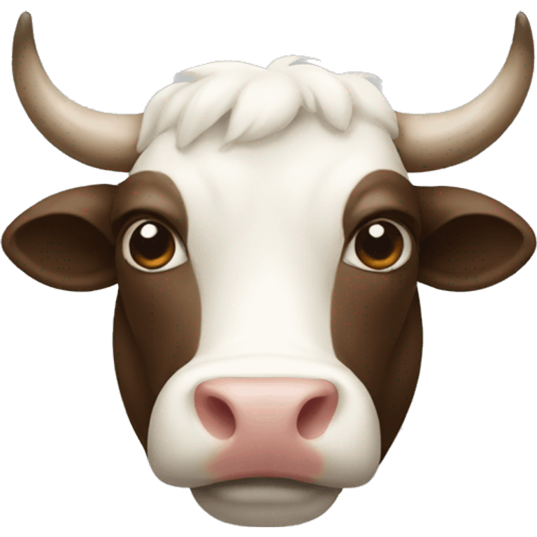 bull with white mouth emoji