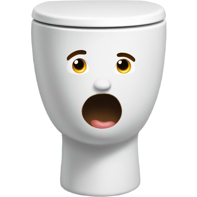 Man Head poppig out of a toilet emoji