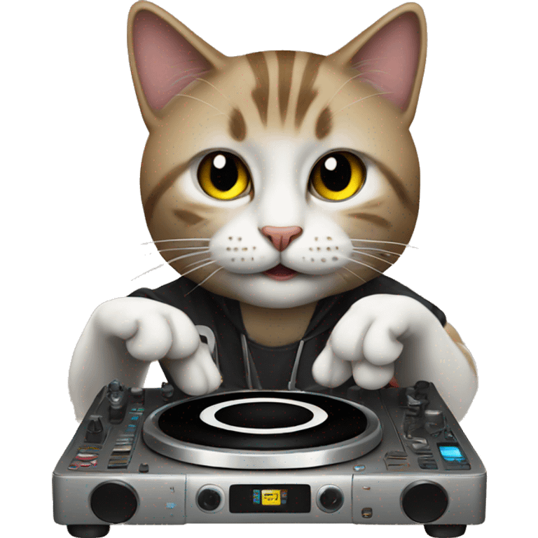 Dj cat  emoji