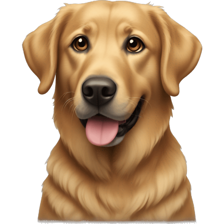 Black lab golden retriever mix emoji