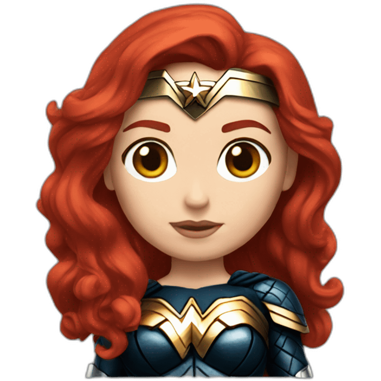 WONDER WOMAN RED HAIR emoji