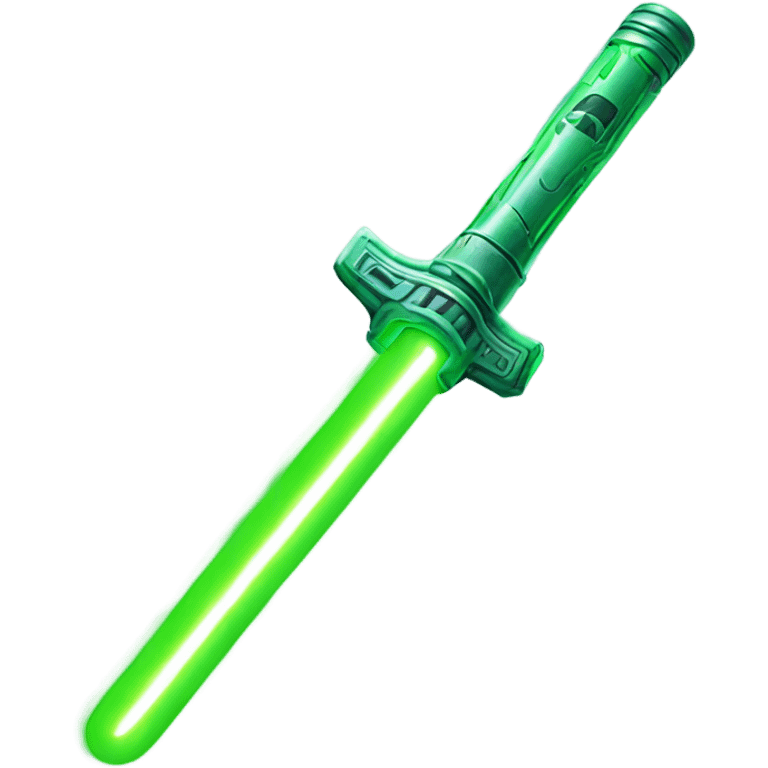 Green Neon Light sabre emoji