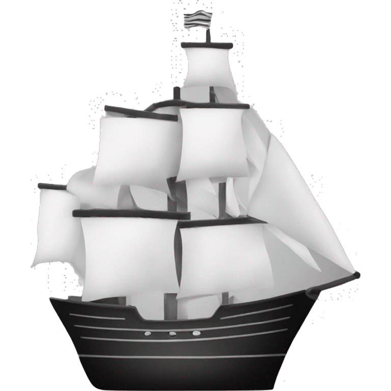 Ship monochrome  emoji