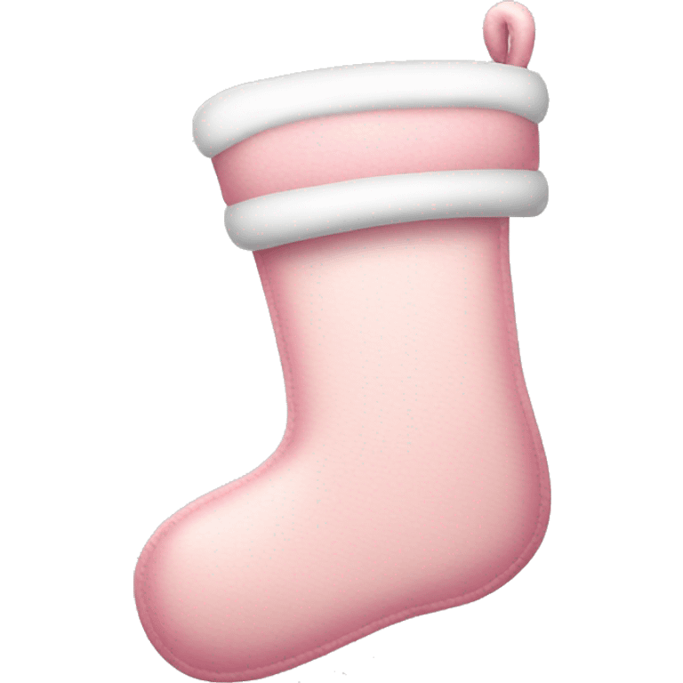  light pink Christmas stocking emoji