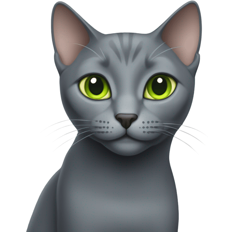 Russian blue cat emoji