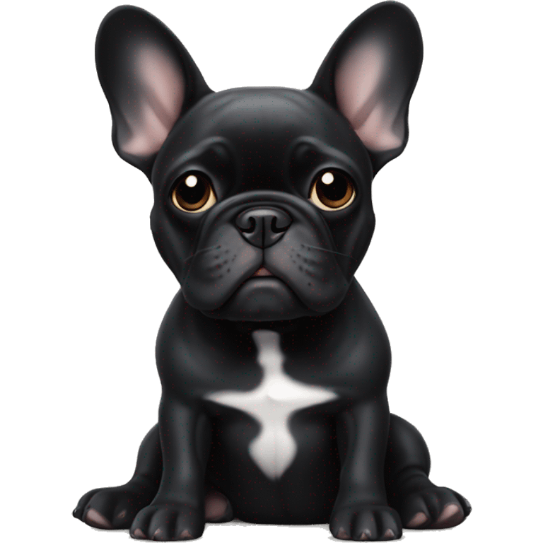 black french bulldog emoji