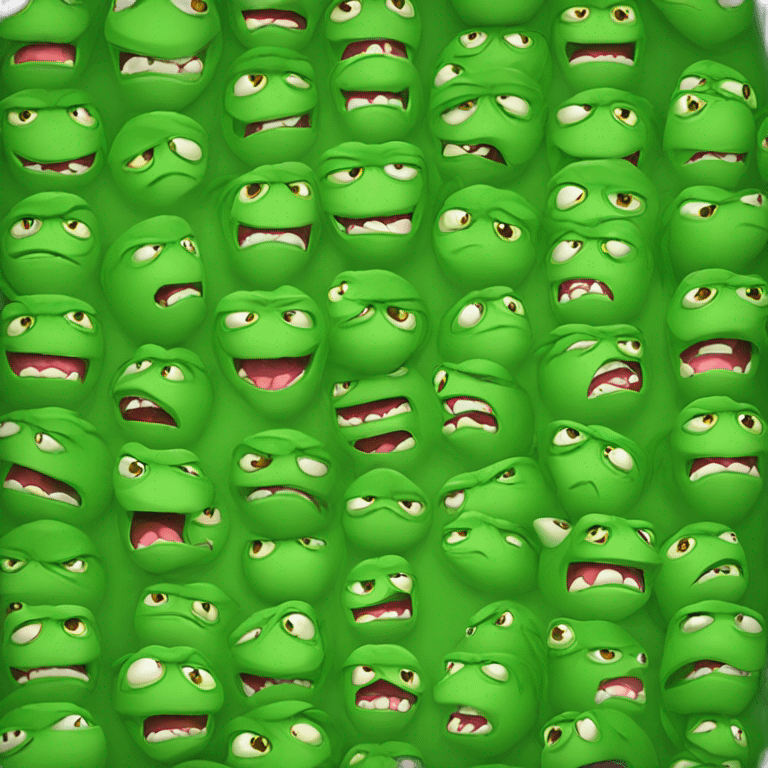 Angry green lizard woman emoji