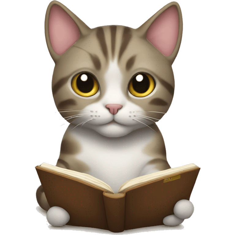 cat with a book emoji