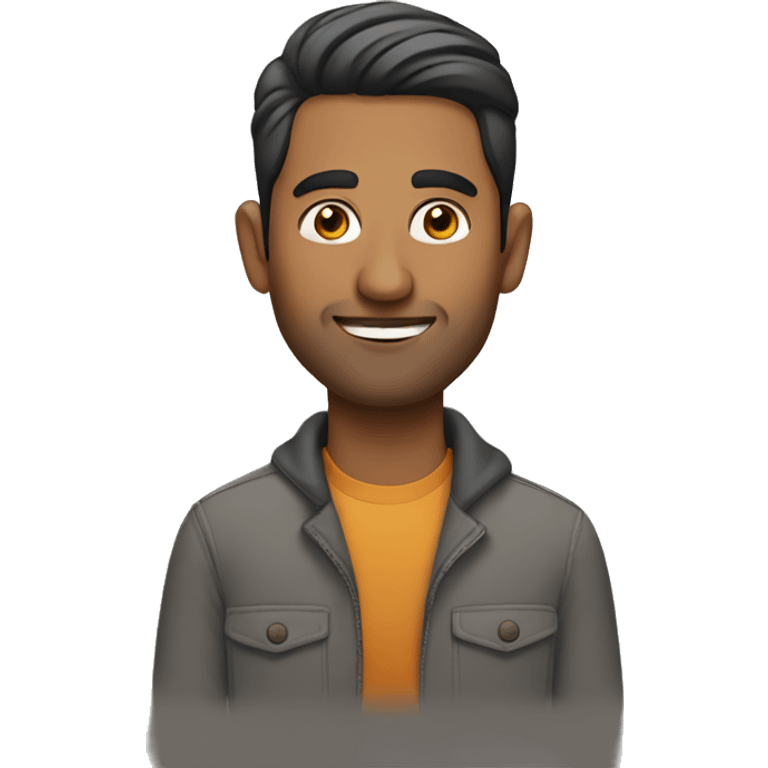 An south Asian man who is creative  emoji