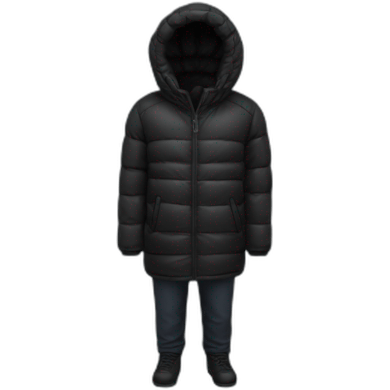 Veste doudoune noire  emoji