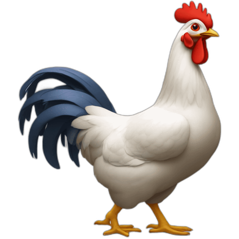 Une poule qui danse emoji