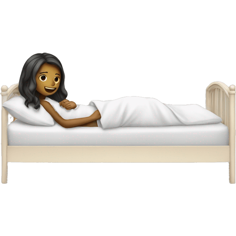 Girl with bed  emoji