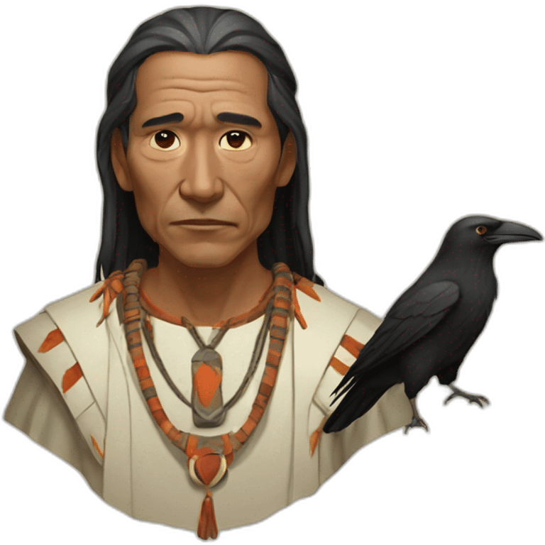 Crow priest emoji