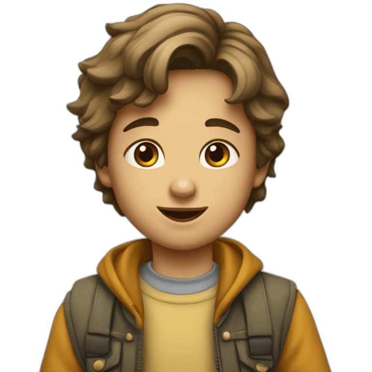 Enfant déguisé en chat emoji