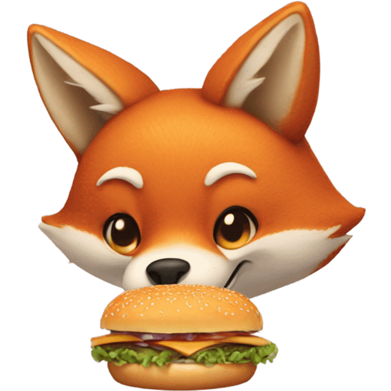 Fox get burger emoji