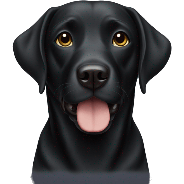 black lab emoji