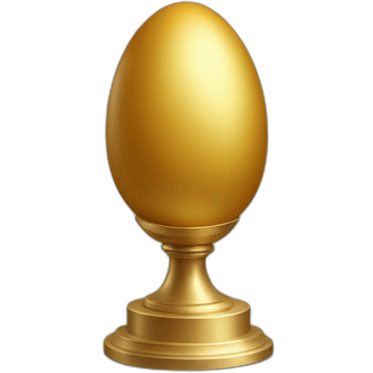 golden belgian egg on pedestal emoji