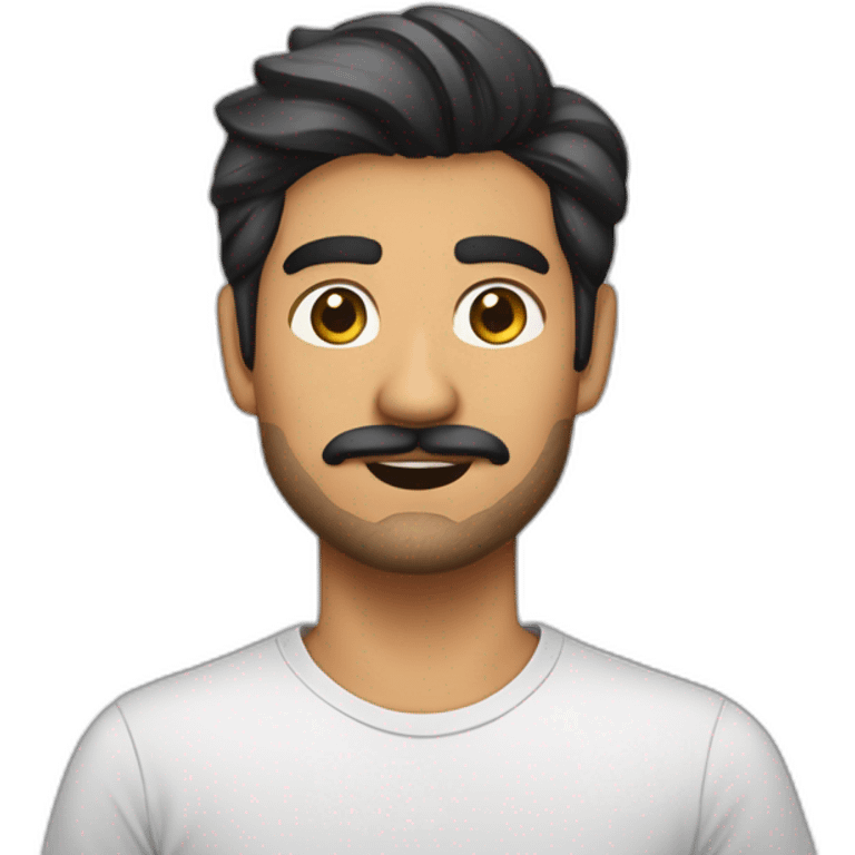 Aiman TAHIR linkedin without-bear no-facial-hair little-mexican-moustache  with-shirt emoji