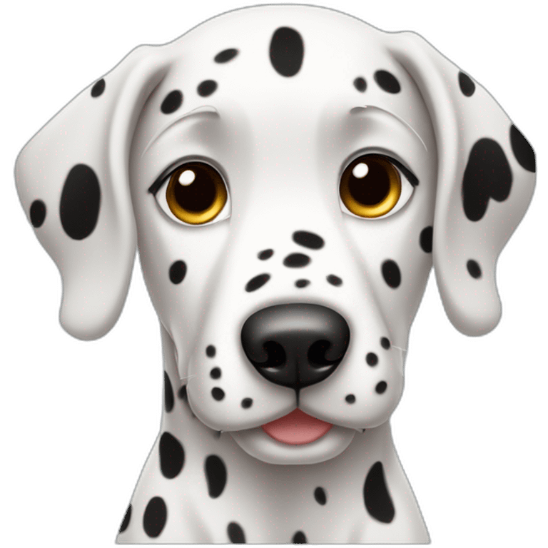 Cute little Dalmatian emoji