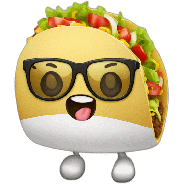 Taco With Glasses emoji