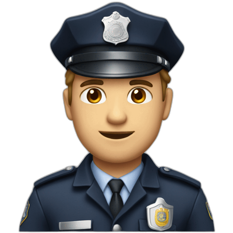 Policier énervé emoji