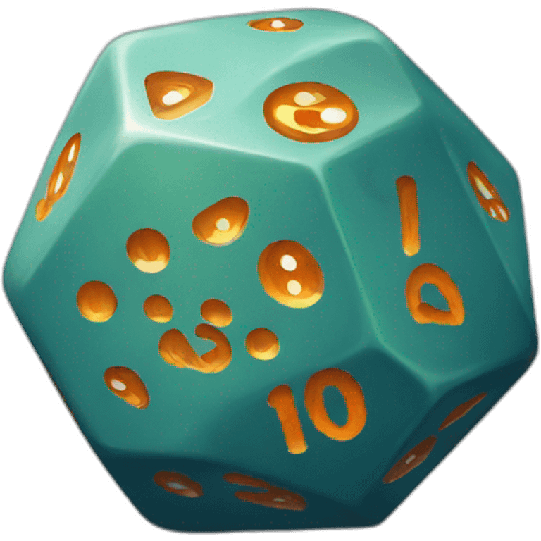 D20 dice emoji