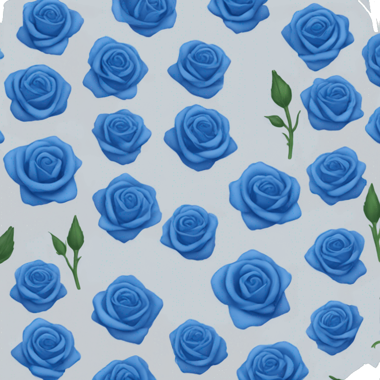 blue rose emoji