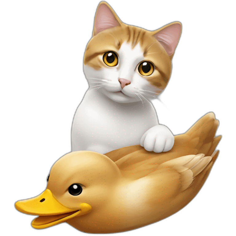 Un chat avec un bec de canard  emoji