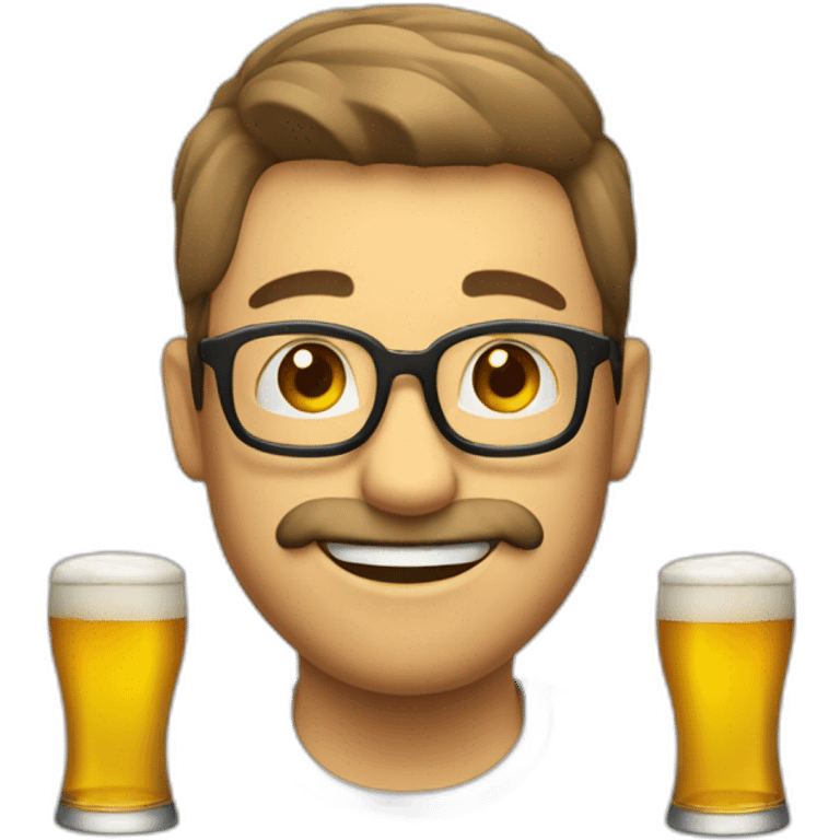 Chat qui boit de la biere emoji