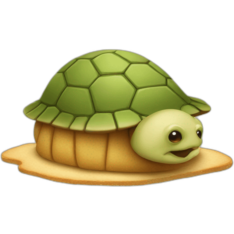 Turtle bread emoji