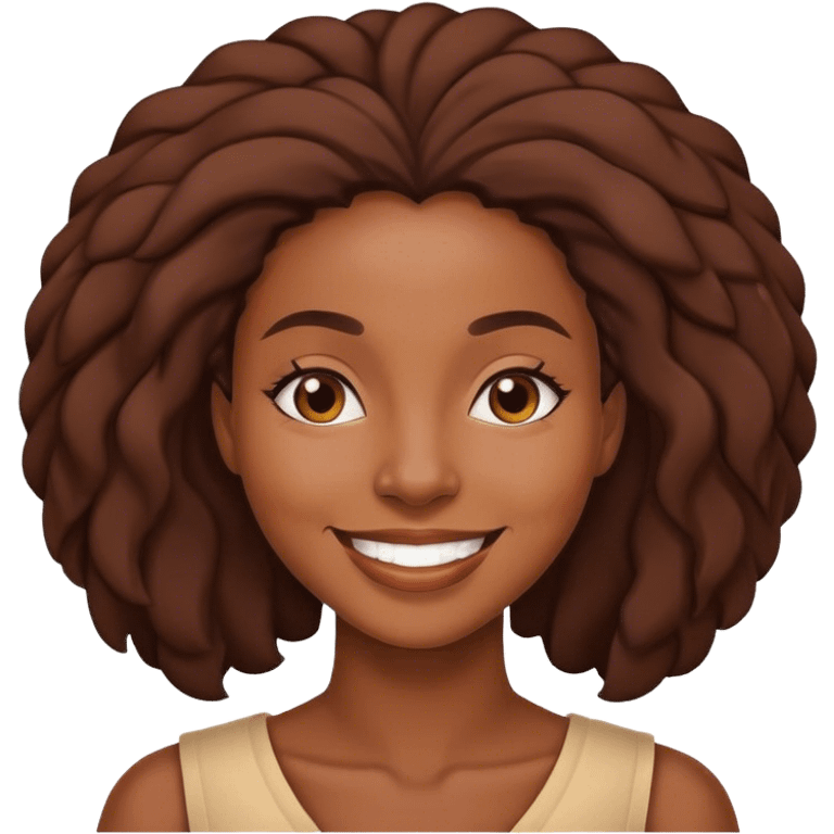 African Mama who  is smiling emoji