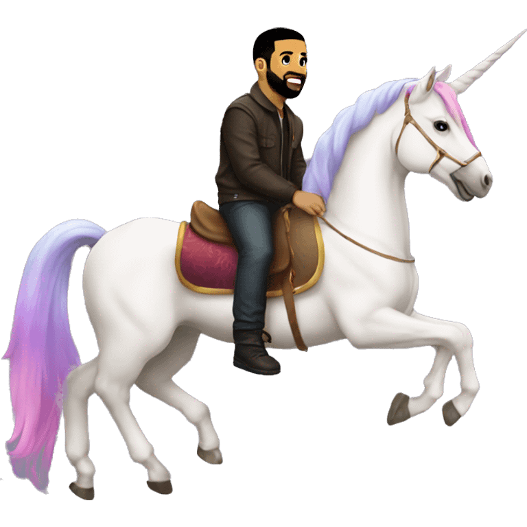 drake on a unicorn emoji