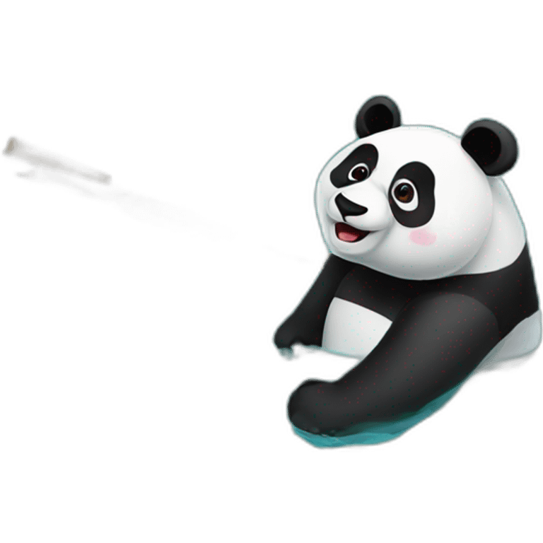 Panda in pool emoji