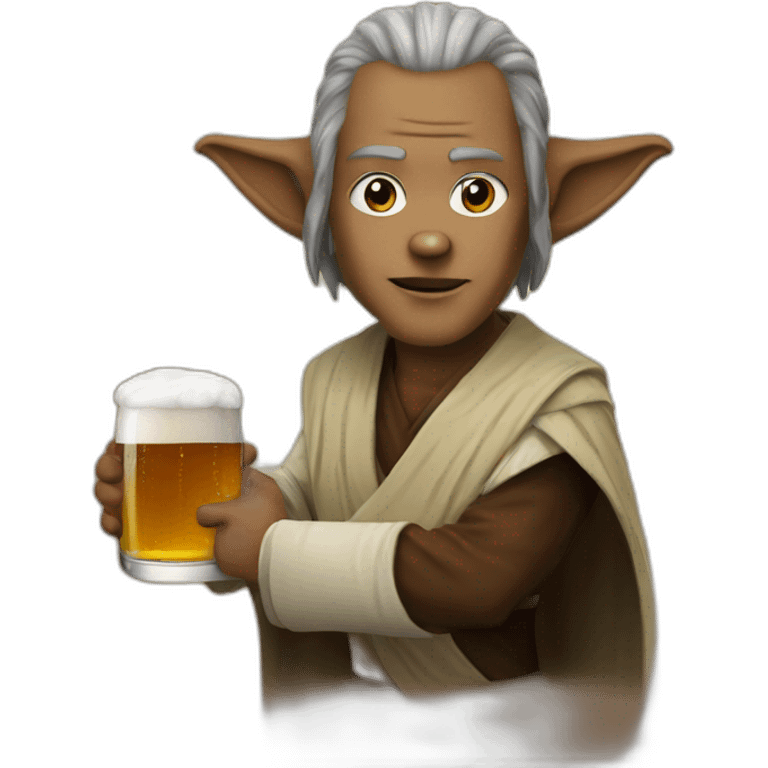 Jedi avec biere emoji