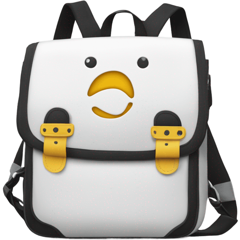 white school bag emoji