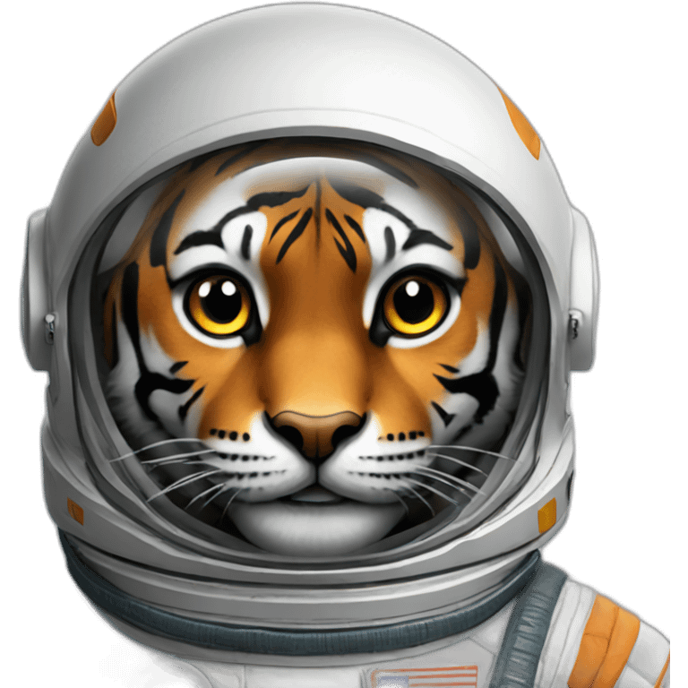 Astronaut Tiger emoji