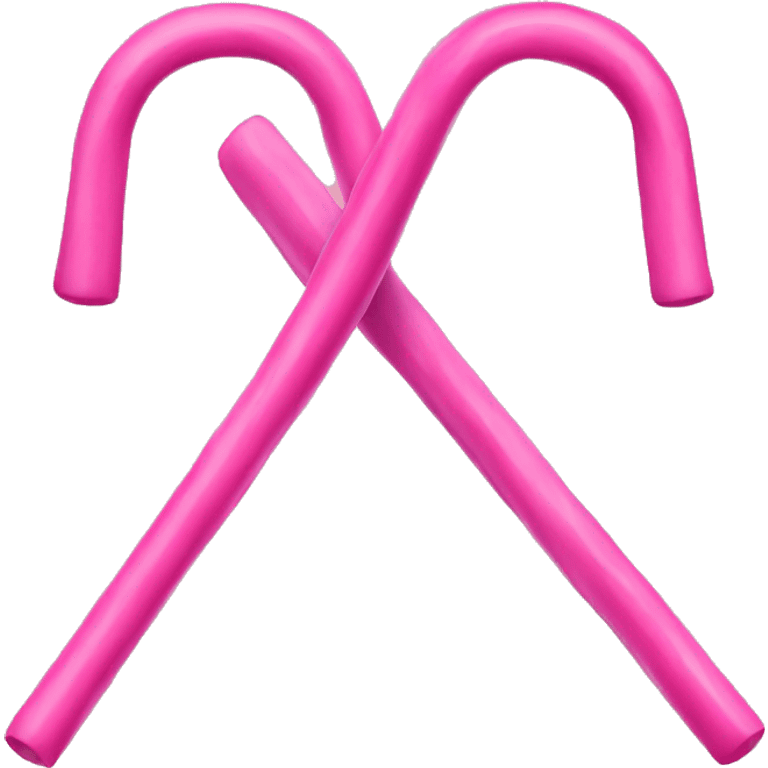 Pink canes  emoji