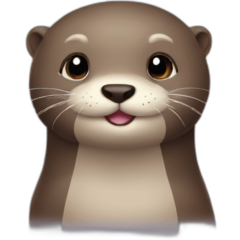 Cute otter emoji