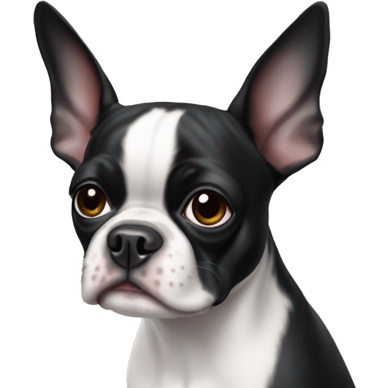 a boston terrier  emoji