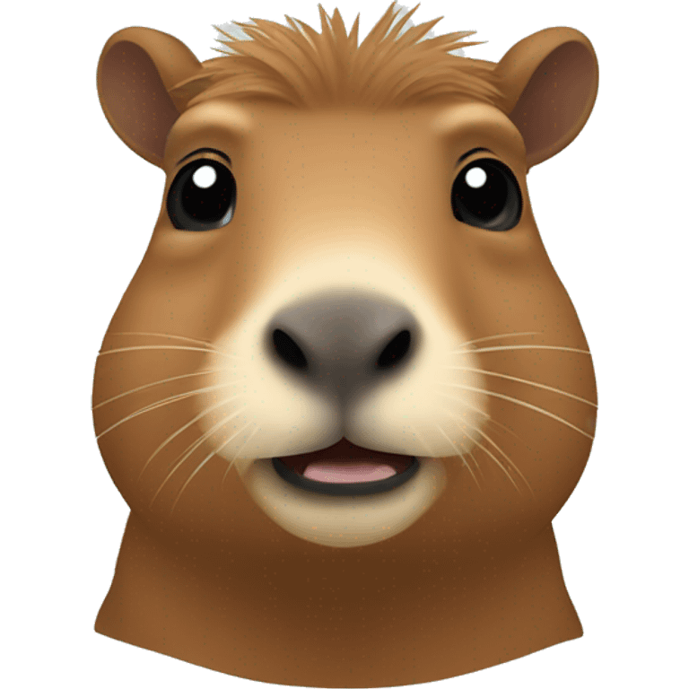 Christmas capybara emoji