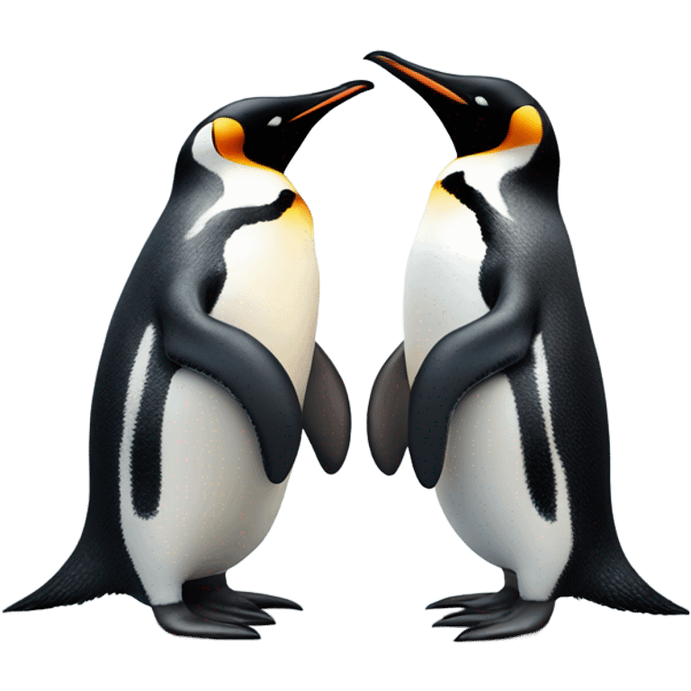 Penguin smooch  emoji