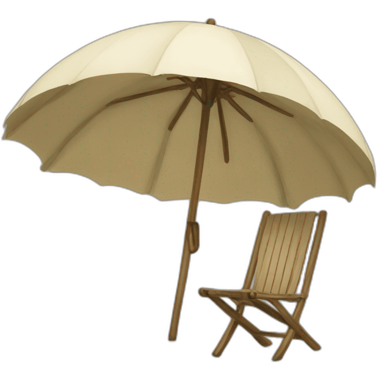 Chat sur parasol emoji