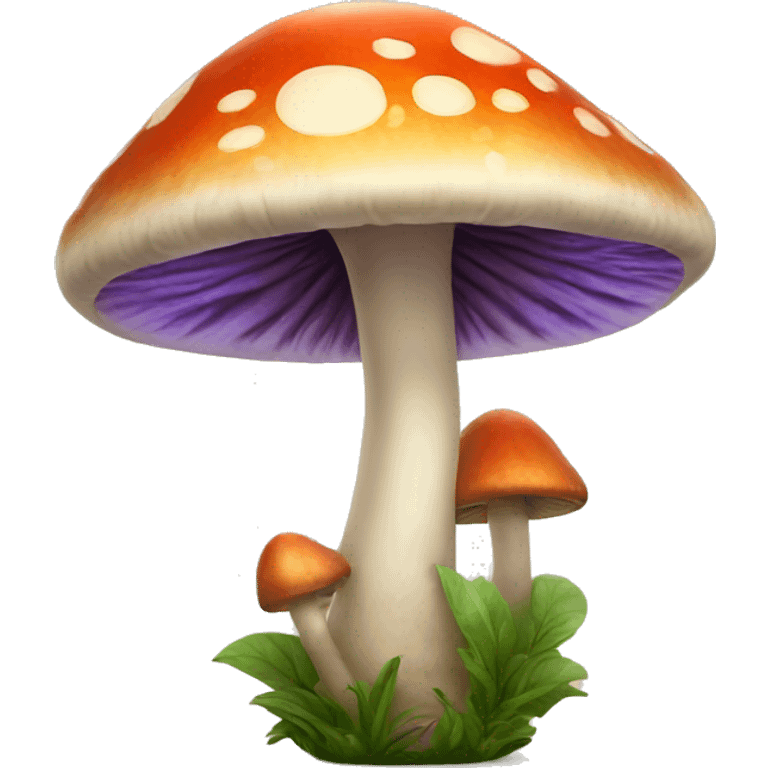 Happy magic mushroom emoji